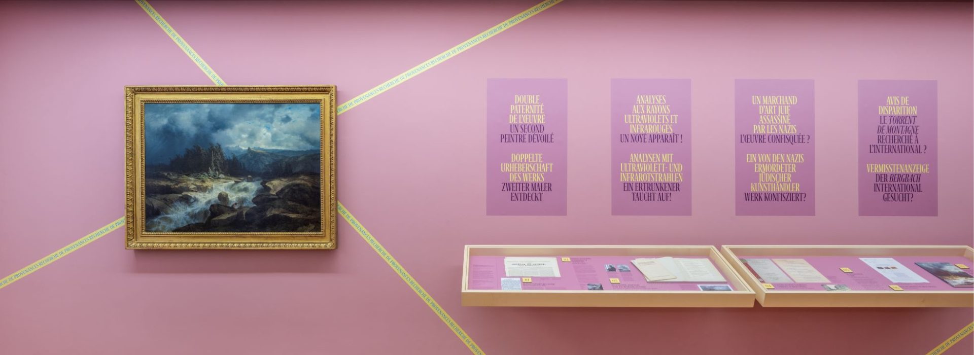 Lumière sur les œuvres. Enquête sur la provenance de la collection © Musées cantonaux du Valais, Sion. photo : Olivier Lovey