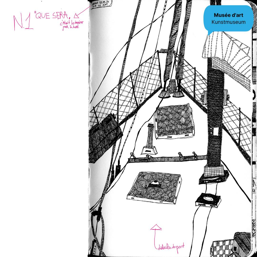 Des kilomètres d’escaliers. Des kilomètres de minutes. Des kilomètres de pensées avant de « faire ». Des kilomètres de faits. N.1 Tenir à jour le carnet de bord de la maison-bateau. Illustrations : terminées. Plus qu’à en écrire les més.aventures. Mais attention pas trop. Ne pas déborder du livre. N.2 Penser l’exposition « la maison » (titre provisoire) pour la mi-mars. Commander le matériel. Réceptionner le matériel. Tout trier dans la tête. Deux fois. Tout trier dans la tête. Faire des prototypes trop grands et pas fonctionnels. Faire des croquis, trop petits et pas fonctionnels. Ne rien commencer avant la dernière minute. N.3 Être en constante recherche de Roland.e. Être en constante vadrouille avec Roland.e. Il reste des kilomètres à faire. • 🔹 Charlotte Centelighe est la nouvelle artiste en résidence au Musée d'art du Valais ! 🔹 Pour vous permettre de vivre cette expérience de l'intérieur, Charlotte Centelighe prend le contrôle du compte Instagram des Musées cantonaux du Valais, et vous emmène dans les coulisses de son atelier, ouvert jusqu'en juin 2025, situé au cœur du Musée d'art du Valais. En partenariat avec @edhea_ch #museum #museescantonaux #kantonsmuseen #museesvalais #wallisermuseen #museedartduvalais #kunstmuseumwallis #Valais #Wallis #switzerland #art #kunst #residence #takeover @charlottecentelighe @museumspass @culture.canton.vs @visitsion 📷 © Charlotte Centelighe